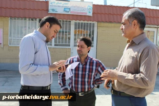 بازدید معاون شهرداری شهرک ولی عصر از محوطه آموزشکده فنی  حرفه ای تربت حیدریه 3