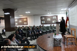 حضور ریاست آموزشکده فنی و حرفه ای تربت حیدریه درهمایش بصیرتی بسیج دانشجویی شهرستان 2