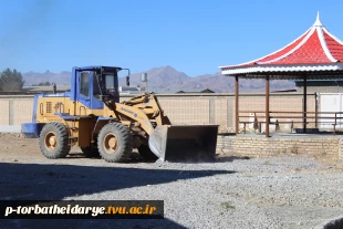 گزارش تصویری از مراحل ساخت پارکینگ کارکنان و تسطیح محوطه آموزشکده فنی و حرفه ای تربت حیدریه 2