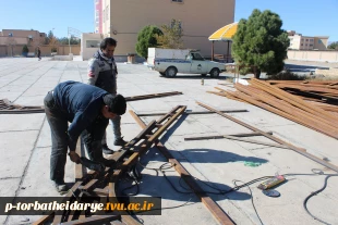 گزارش تصویری از مراحل ساخت پارکینگ کارکنان و تسطیح محوطه آموزشکده فنی و حرفه ای تربت حیدریه 5