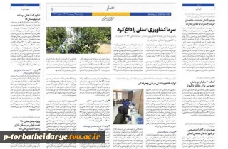 در گزارشی از فعالیت های جهادی دانشگاه های فنی و حرفه ای استان برای مقابله با کرونا

بازتاب خبر فعالیت جهادی در آموزشکده فنی و حرفه ای تربت حیدریه در روزنامه خراسان